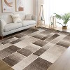 Modern Geometric Patchwork Rug - Large Living Room, Bedroom, Dining Room Carpet - Nursery, Home Office Floor Decor - 3 of 4