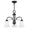 Livex Lighting Ridgedale 3 - Light Flush Mount in  Black - 3 of 4