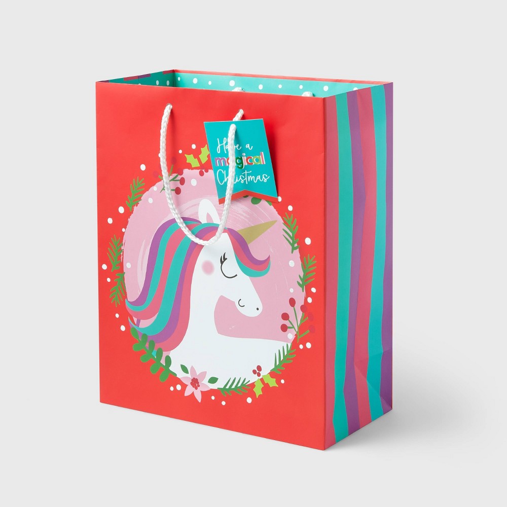 Large Cub 'Have A Magical Christmas' Unicorn Gift Bag - Wondershop