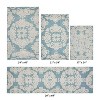 Medallion Collection 4 Piece 100% Cotton Tufted Bathroom Rug Set  with Non-Slip Backing, Machine Washable, Tumble Dry Bath Mat - 2 of 4
