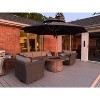 PURPLE LEAF 12 Feet Patio Umbrella Outdoor Round Double-Top Aluminum Umbrella Cantilever Patio Umbrella for Garden Deck Pool Patio - 2 of 4