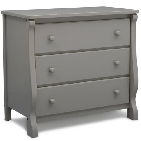 Delta Children Universal 3 Drawer Dresser Gray Target