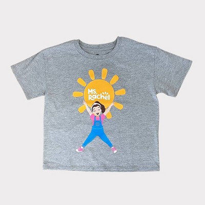 Girls' Ms. Rachel Short Sleeve Graphic T-Shirt - Heather Gray