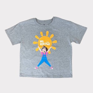 Girls' Ms. Rachel Short Sleeve Graphic T-Shirt - Heather Gray - 1 of 3