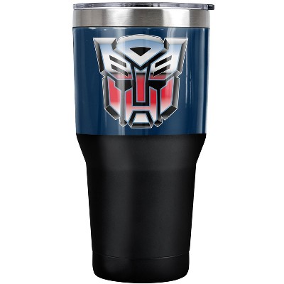 Transformers Autobot Airbrush Logo Steel Tumbler 30oz Coffee Travel Mug