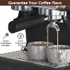Espresso Machine with Grinder, 20 Bar Pump Semi-Automatic - 2.8L Tank, Milk Frother, 30 Grinder Settings (Home/Office, Dark) - 4 of 4