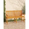 Patio Bench 70.9" Solid Acacia Wood - 2 of 4