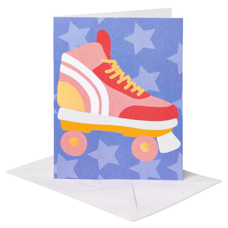 10ct Blank All Occasion Card, Roller-skates, 2 of 7