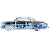 1954 Lincoln Capri "Christmas Hot Rod 2024 Ed" #24 Blue Metallic with Christmas Graphics 1/64 Diecast Model Car by Mini GT - 3 of 4