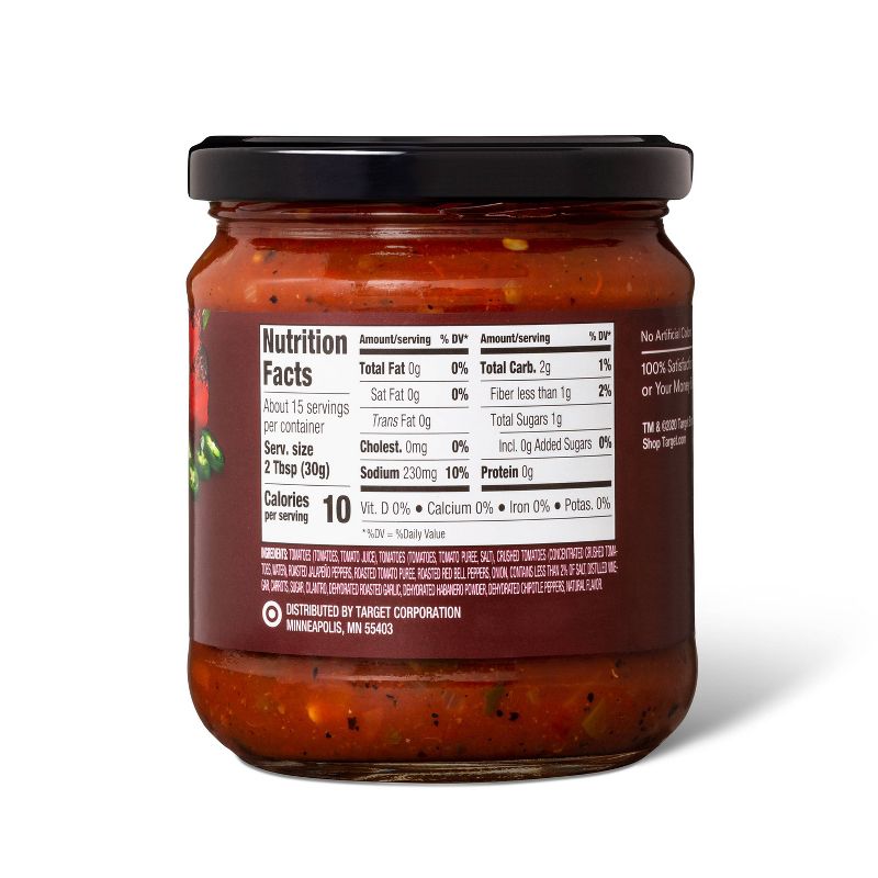 Hot Fire Roasted Pepper &#38; Habanero Salsa 16oz - Good &#38; Gather&#8482;, 2 of 5