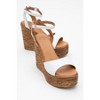 Elsie - White Wedge Leather Sandal (Women) | Forever & Always Shoes - 2 of 4