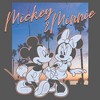 Men's Mickey & Friends Sunset Palm Trees Mickey and Minnie Pull Over Hoodie - 2 of 4
