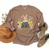 Simply Sage Market Women's Mama Bunny Floral Long Sleeve Garment Dyed Tee - 3 of 4