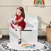 Costway 3-in-1 Kids Convertible Storage Bench Wood Activity Table and Chair Set - 4 of 4