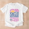 Simply Sage Market Smile More Worry Less Sunshine Garment Dyed Tee - 3 of 4