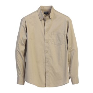 Gioberti Men's 100% Cotton Long Sleeve Casual Twill Oxford Shirt - 1 of 3