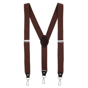 CTM Men's 1.375 Inch Wide Suspender with Drop Tab Swivel Hook Ends - 1 of 4