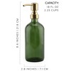 Darware 16oz Glass Pump Bottles 2pc Set; Soap Dispensers w/ Brushed Metal Pump Tops - 3 of 4