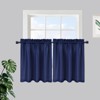 Waffle Weave Waterproof Small Curtain - Decorative Window Cover. Water-Resistant, Easy to Clean & Ideal for Kitchen, Bathroom, RV or Small Spaces - 3 of 4