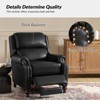 Set of 2 Elisabete Modern Wingback Genuine Leather Recliner with Vintage Nail Head Trim for Living Room and Bedroom  | ARTFUL LIVING DESIGN - 4 of 4