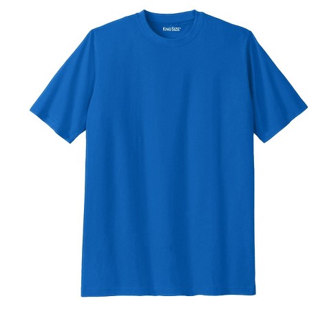 KingSize Men's Big & Tall Shrink-Less Lightweight Crewneck T-Shirt - 10XL,  Blue