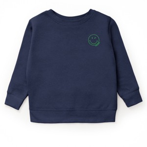 The Juniper Shop Embroidered Smiley Face Outline Youth Sweatshirt - 1 of 2