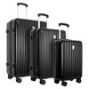 ROBOTIME Luggage, Suitcase Set with Lock and Double Spinner Wheels, Large Capacity Cases for Business or Vacation, 3PCS, Black, 30.31"*19.29"*11.81" - 3 of 4