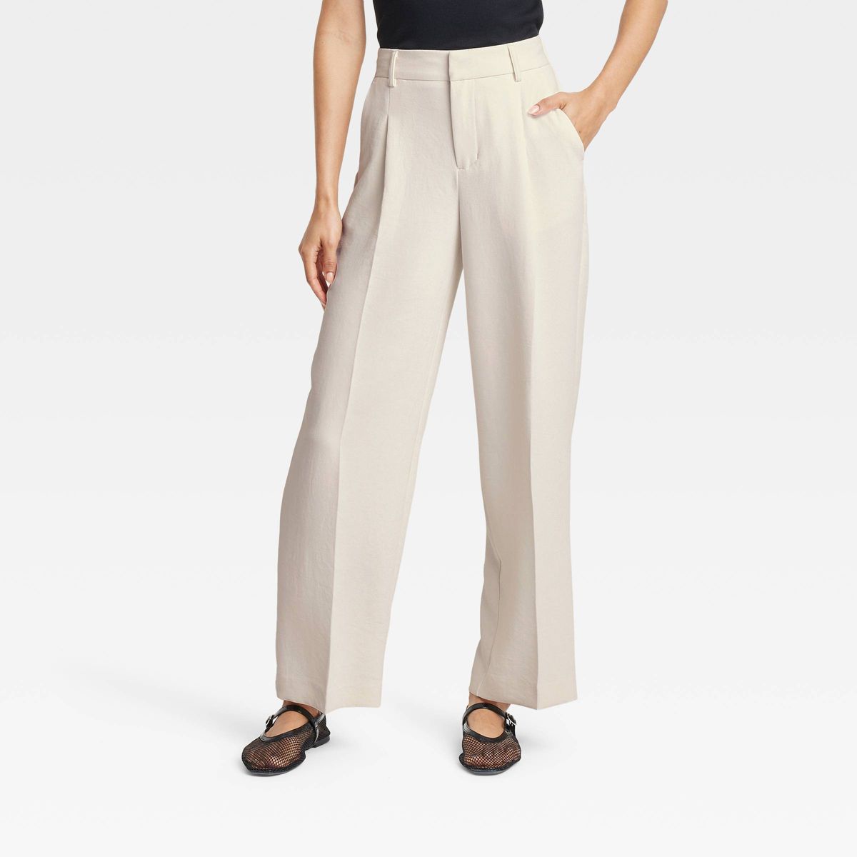 Women's Signature Crepe Essential Trousers - A New Day™ - thumbnail 7