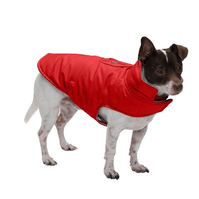 FurHaven Water Repellent Reversible Reflective Puffer Dog Coat