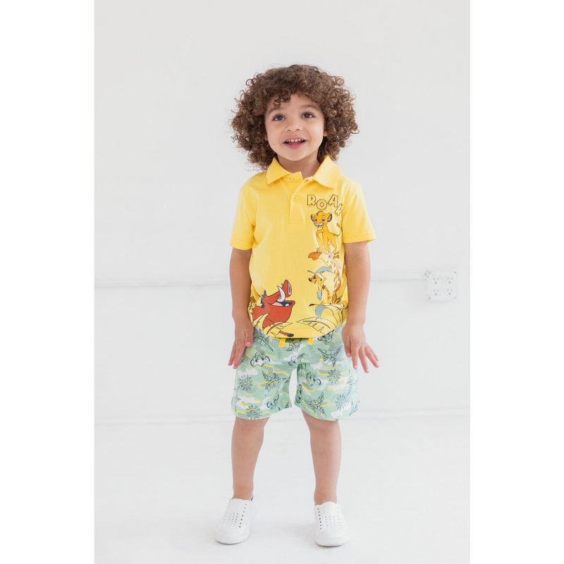 Disney Lion King Mickey Mouse Polo Shirt and Shorts Toddler, 3 of 8