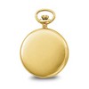 Black Bow Jewelry Charles Hubert Gold-Tone Plated Stainless Open Face 52mm Pocket Watch - 2 of 4
