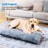 Modern Dog Bed, Soft Faux Fur Fabic Dog Crate Mat with High Density Foam for Large and Medium Dog, Dog Mattress with Anti-Slip Bottom, Gray - 3 of 4