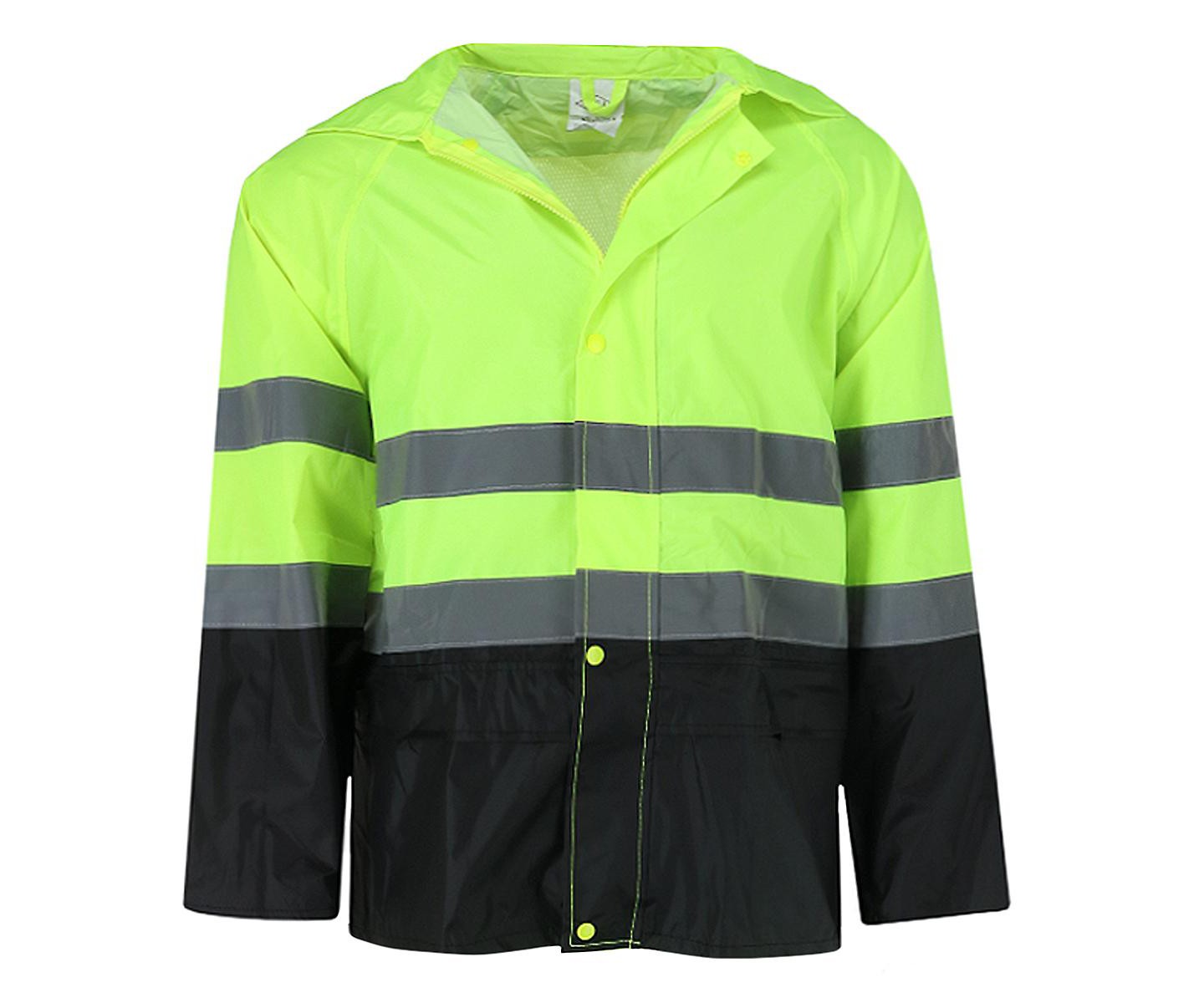 M.G.I. M.G.I. High Visibility Rainsuit with Coat and Pants, Large, Yellow — фото 3