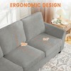 83 Inch Modern 3 Seater Sofa,Cozy & Comfy Mid-Century Modern Couch for Living Room, Home Office & Apartment - 2 of 4