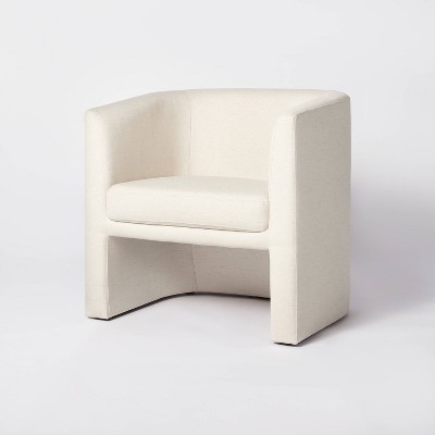 Vernon Upholstered Barrel Accent Chair Natural Linen - Threshold™ designed with Studio McGee