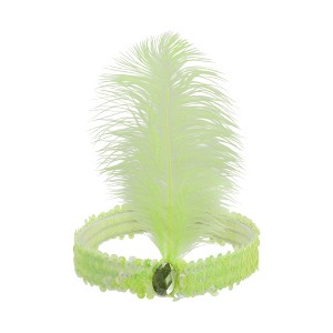 Unique Bargains Women's Feathers Faux Diamond Headbands 1 Pc - 1 of 4