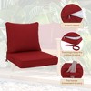 PAGED Outdoor Deep Seat Cushion Set,24x 24 inch,Waterproof Fade-Resistant Patio Furniture Cushions with Removable Covers,2PC - 4 of 4