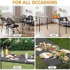 20.07"x47.24" Rectangle Folding Table, Card Table with Anti-Slip Feet Caps, Scratch & Stain Resistant, Collapsible Legs Portable - 2 of 4