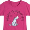 Girls' - Winnie the Pooh - Eeyore Winter is Wonderful Christmas Fitted Short Sleeve Graphic T-Shirt - 2 of 4