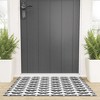Avenie Monarch Butterfly Black and White  Looped Vinyl Welcome Mat - Society6 - 2 of 4