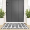 Avenie Monarch Butterfly Black and White  Looped Vinyl Welcome Mat - Society6 - image 2 of 4