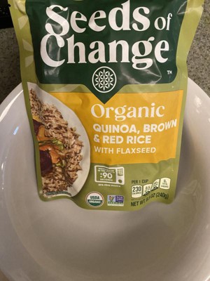 SEEDS OF CHANGE Quinoa orgánica y arroz integral con ajo, 8.5 onzas