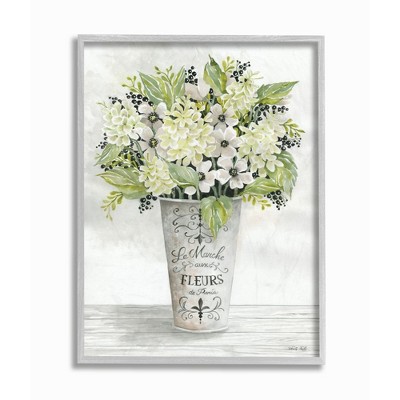 Stupell Industries French Floral Greenery Bouquet Parisian Charm Flowers