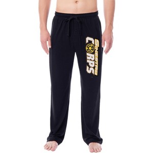DC Comics Mens' Green Lantern Blackest Night Pajama Pants - All Corps - 1 of 3