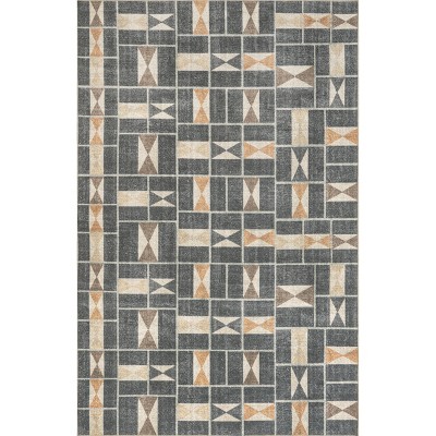 Nuloom Vintage Tile Becca Area Rug, 4' X 6', Blue : Target