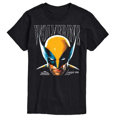 Men's Marvel Wolverine Masked Face Short Sleeve Graphic T-Shirt