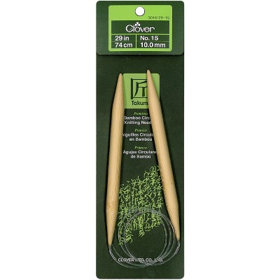 Takumi Bamboo Circular Knitting Needles 29"-Size 15/10mm