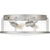 Quoizel Lighting Ludlow 3 - Light Flush Mount in  Brushed Nickel - 3 of 3