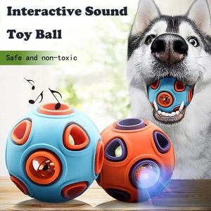 [2Pack] Dog Balls with Bell Sound,   Small Dogs, 2” Interactive Pet Chew Toys - 1 of 4