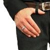 Crucible Polished Grooved Tungsten Carbide Wedding Band Ring (7mm Wide) - 4 of 4